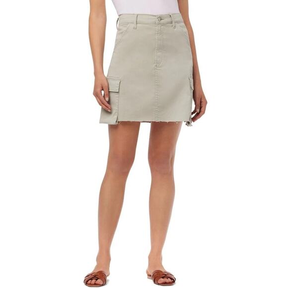 NWT JOE'S Women's High Rise Frayed Hem Jean Cargo Mini Skirt - Picture 2 of 6